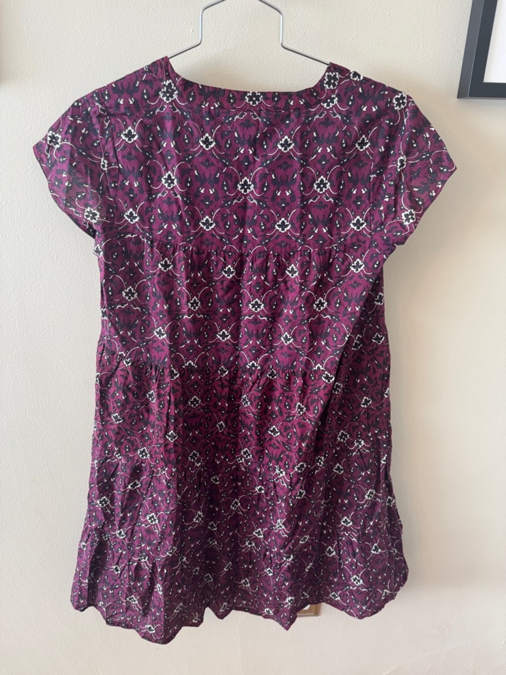Roller Rabbit Plum Patterned Cap-Sleeve Tunic - Picture 3 of 3